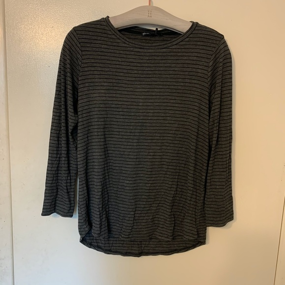 New Gibson Living in Yellow charcoal striped tee - Picture 2 of 4